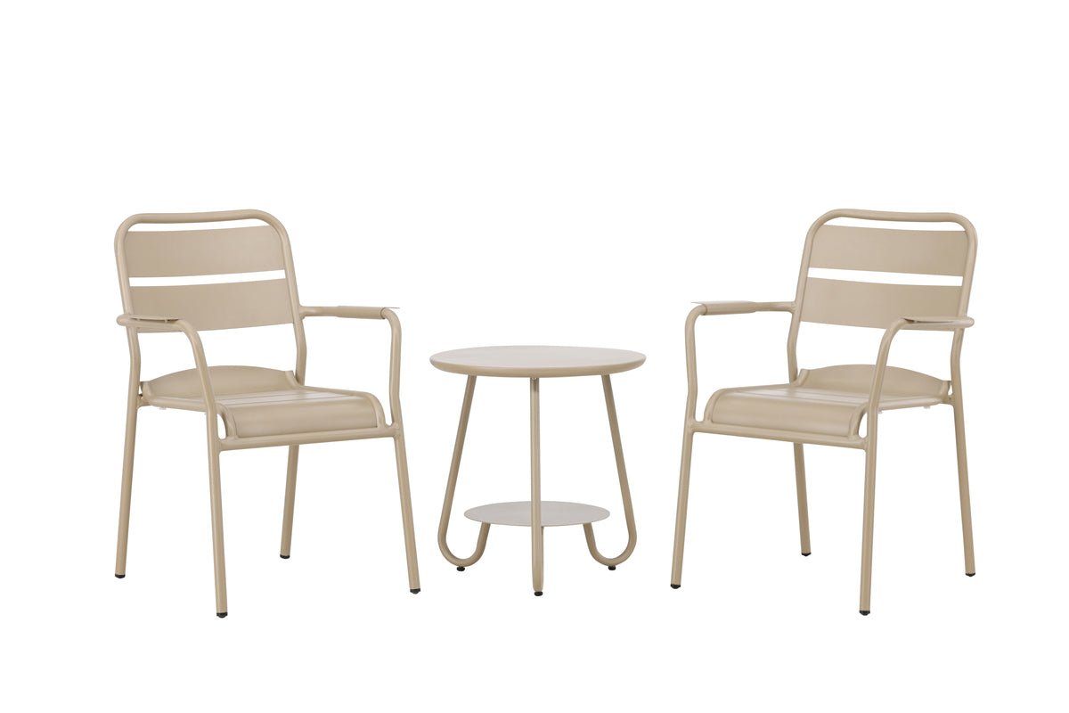 Rivana Gartenloungeset 3‑teiliges Set in Beige