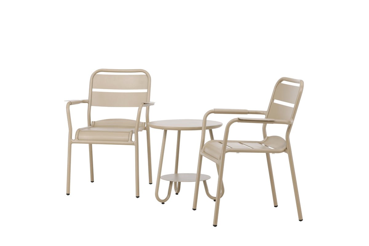 Rivana Gartenloungeset 3‑teiliges Set in Beige