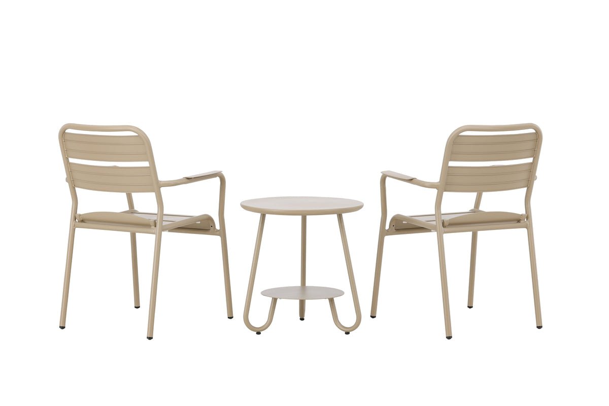 Rivana Gartenloungeset 3‑teiliges Set in Beige