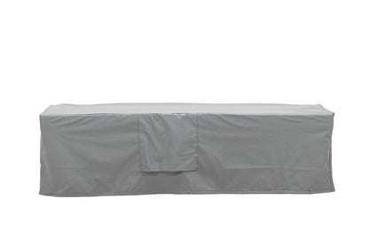 Luxusbetten24 Azura Gartenmöbelabdeckung Grau Polyester Outdoor 180x50x60 cm