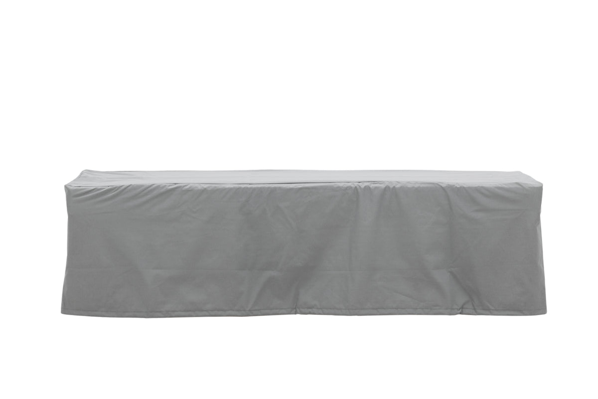 Luxusbetten24 Azura Gartenmöbelabdeckung Grau Polyester Outdoor 180x50x60 cm