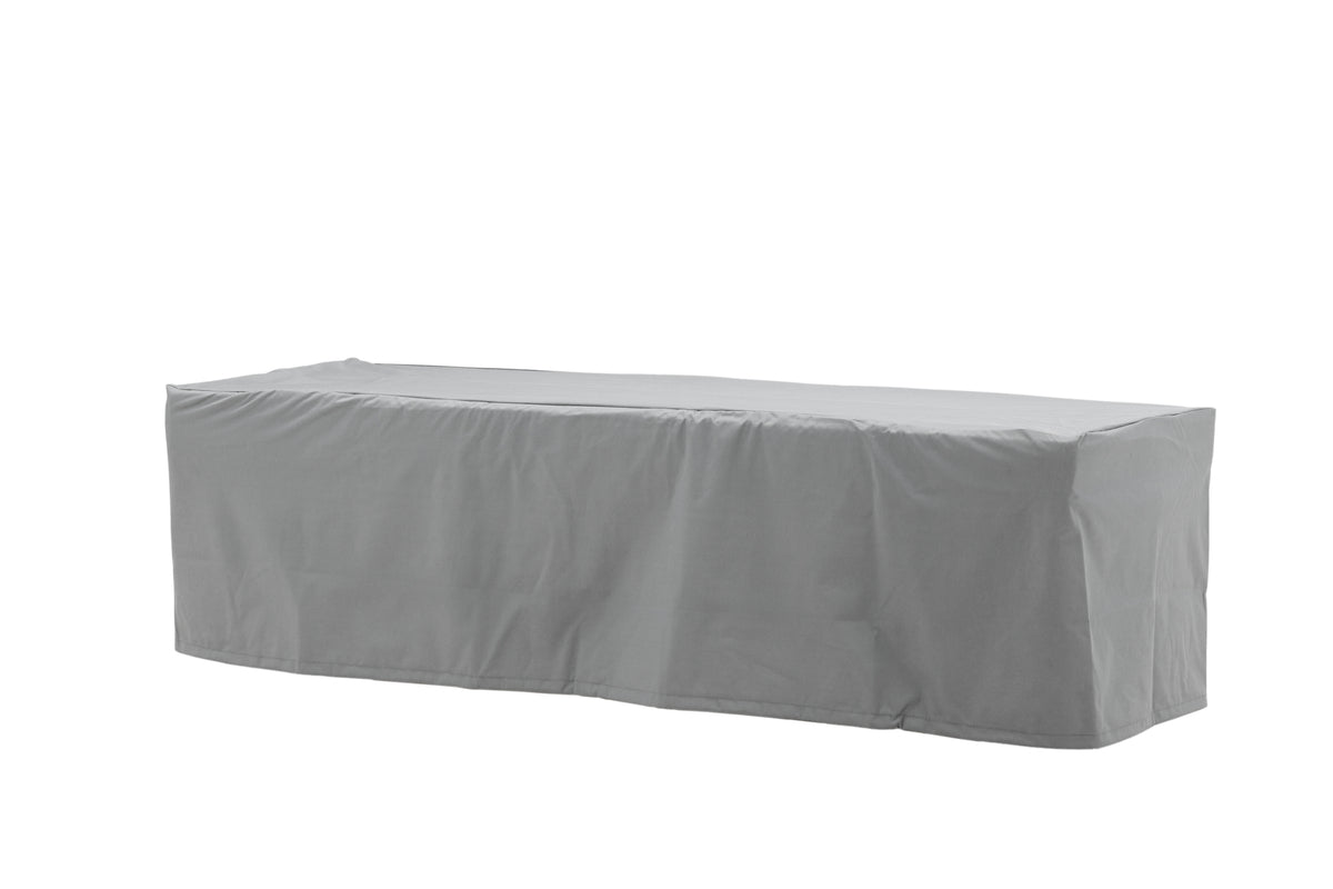 Luxusbetten24 Azura Gartenmöbelabdeckung Grau Polyester Outdoor 180x50x60 cm