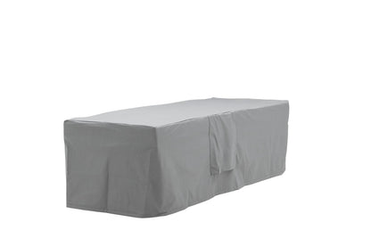 Luxusbetten24 Azura Gartenmöbelabdeckung Grau Polyester Outdoor 180x50x60 cm