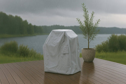Luxusbetten24 Orvin Gartenmöbelabdeckung – Grau Polyester, Witterungsbeständig, Schutz, Outdoor