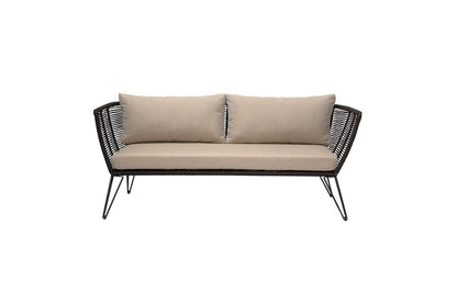Garten Outdoor Sofa Hugh – Metall Mit Handgeflochtener Kordel