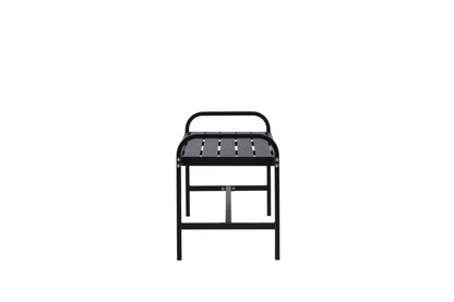 Luxusbetten24 Gartenbank Cäsar Aus Robustem Schwarzem Aluminium Schwarz
