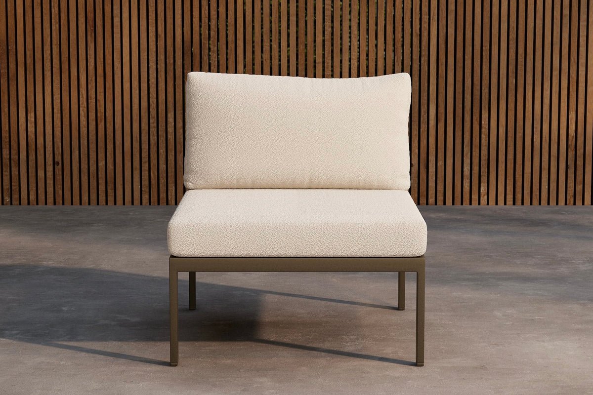 Borelio Gartenbank Modul – Beige Oder Braun, Aluminium Outdoor