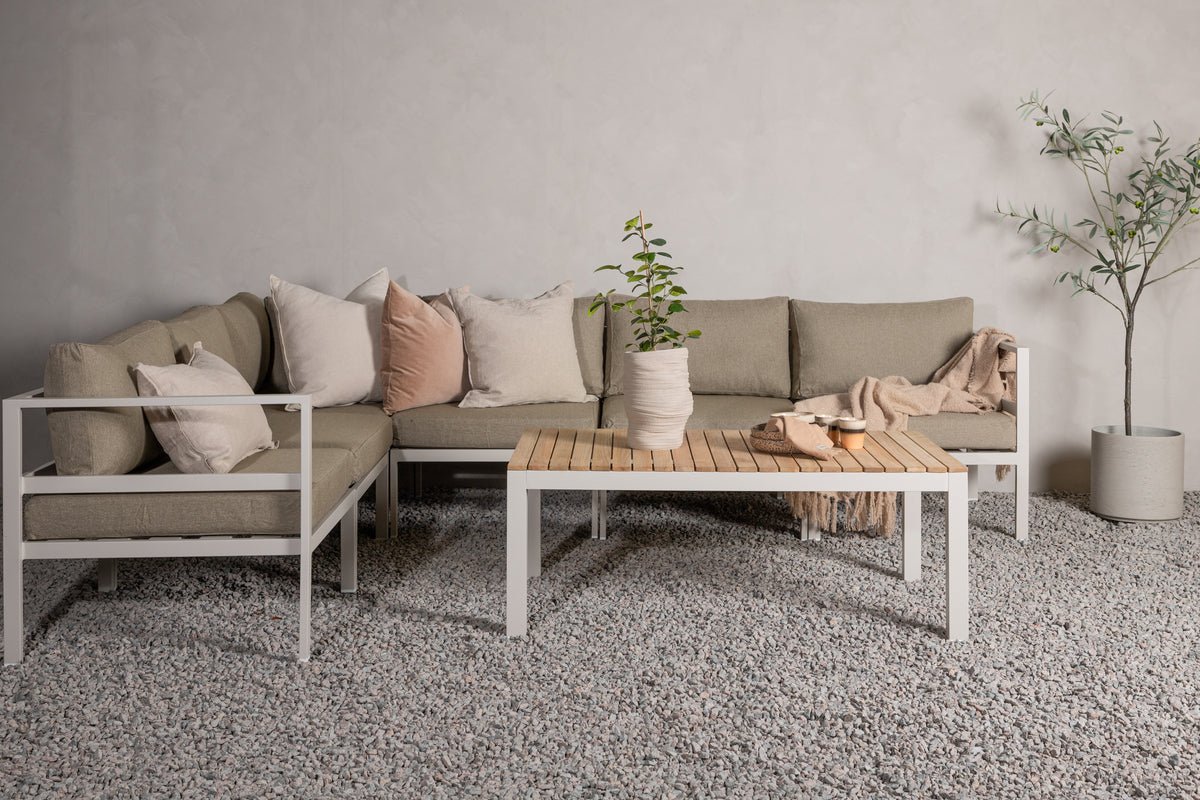 Borelio Gartenbank Modul – Beige Oder Braun, Aluminium Outdoor