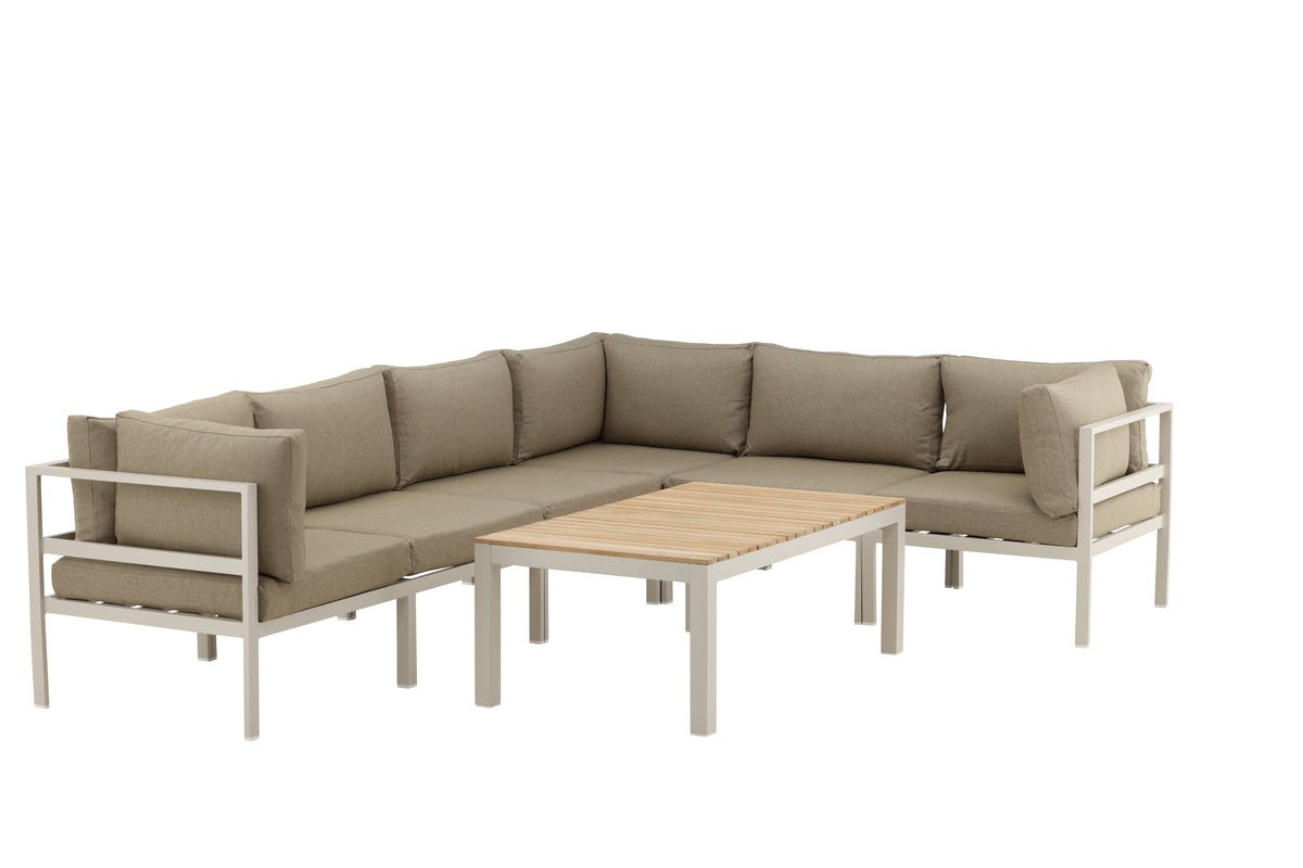 Borelio Gartenbank Modul – Beige Oder Braun, Aluminium Outdoor