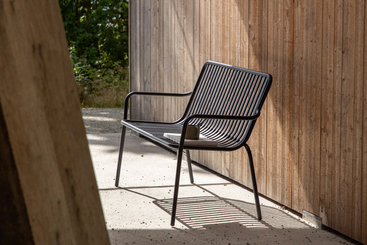 Luxusbetten24 Rover Gartenbank Aluminiumoptik Beige