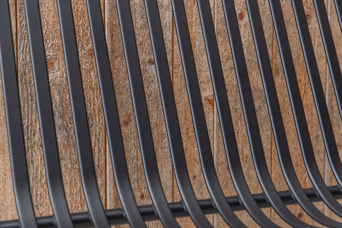 Luxusbetten24 Rover Gartenbank Aluminiumoptik Beige