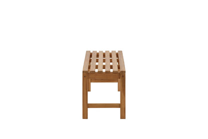 Luxusbetten24 Sassy Gartenbank Klassisches Teakholz Natur Outdoor Design