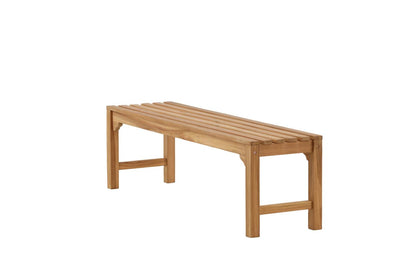 Luxusbetten24 Sassy Gartenbank Klassisches Teakholz Natur Outdoor Design