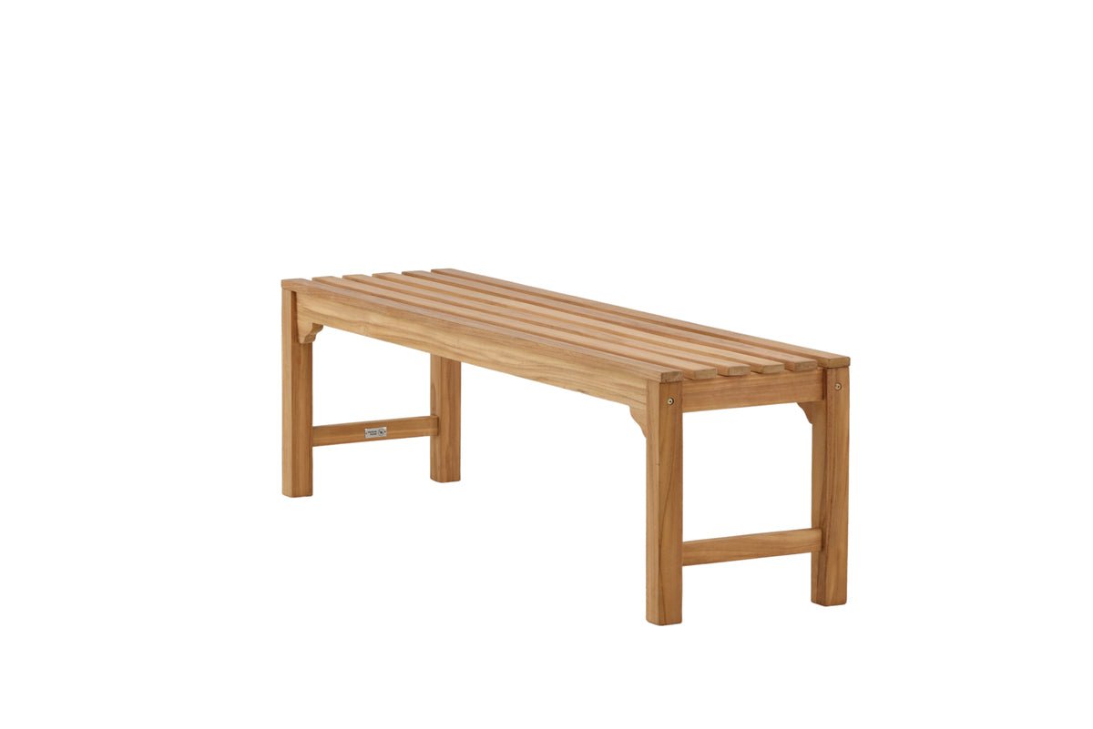 Luxusbetten24 Sassy Gartenbank Klassisches Teakholz Natur Outdoor Design