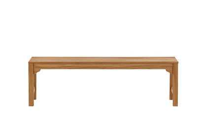 Luxusbetten24 Sassy Gartenbank Klassisches Teakholz Natur Outdoor Design