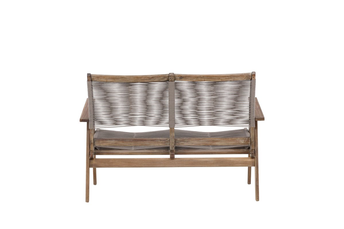 Luxusbetten24 Sofie Gartenbank Akazienholz Braun Outdoor