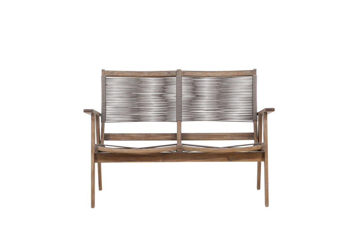 Luxusbetten24 Sofie Gartenbank Akazienholz Braun Outdoor
