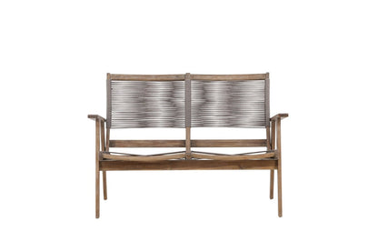 Luxusbetten24 Sofie Gartenbank Akazienholz Braun Outdoor