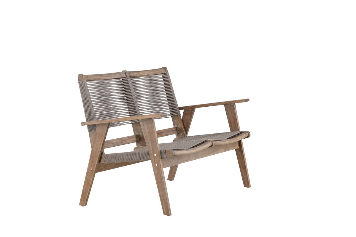 Luxusbetten24 Sofie Gartenbank Akazienholz Braun Outdoor