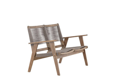Luxusbetten24 Sofie Gartenbank Akazienholz Braun Outdoor