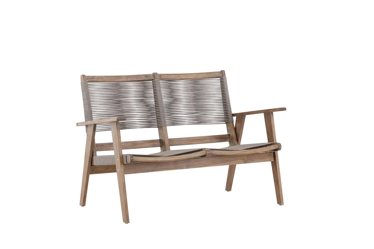 Luxusbetten24 Sofie Gartenbank Akazienholz Braun Outdoor