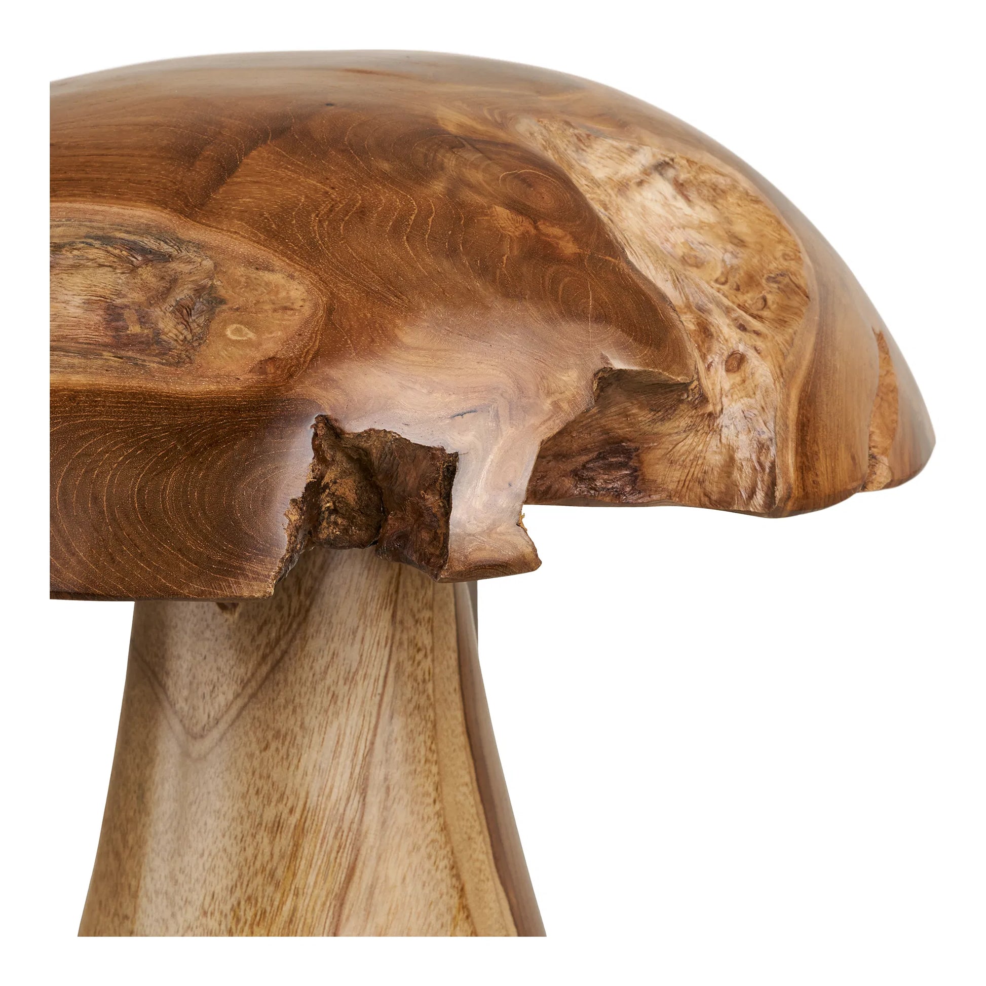 Gartenfigur Orvaina - aus Teak in Pilzform ( 2er Set)