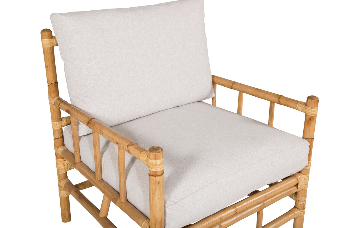 Luxusbetten24 Conny Gartenstuhl Rattan Naturoptik
