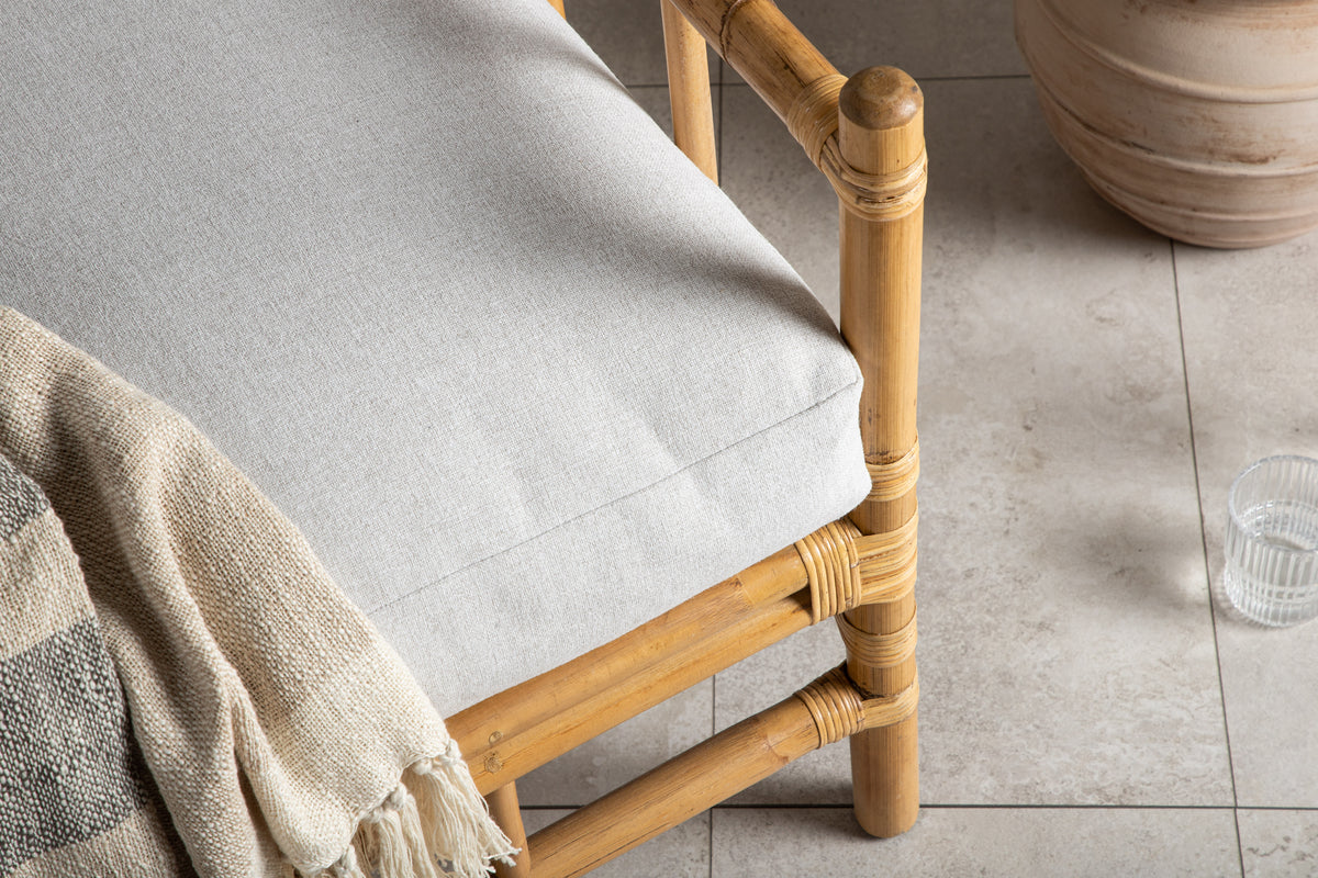 Luxusbetten24 Conny Gartenstuhl Rattan Naturoptik