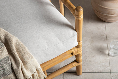Luxusbetten24 Conny Gartenstuhl Rattan Naturoptik
