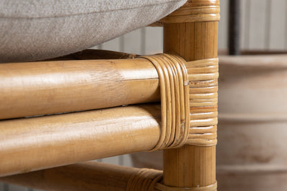 Luxusbetten24 Conny Gartenstuhl Rattan Naturoptik