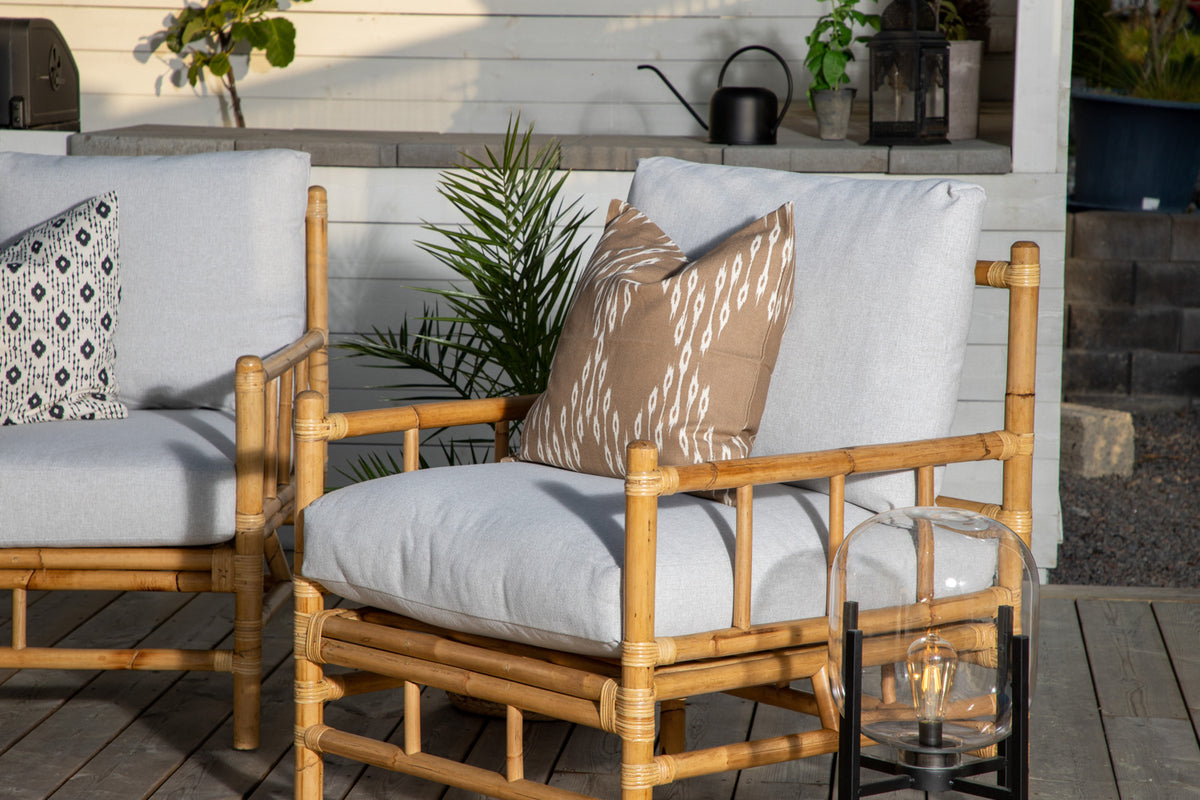 Luxusbetten24 Conny Gartenstuhl Rattan Naturoptik