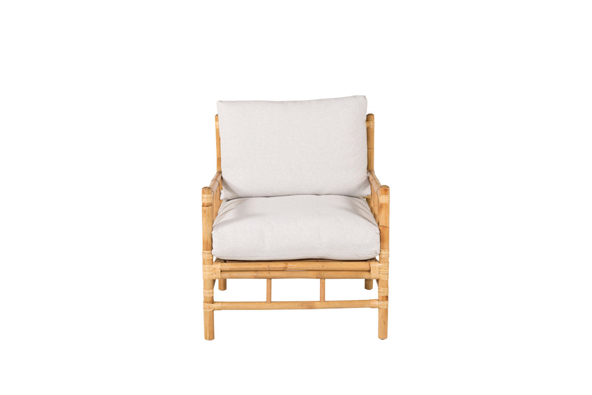 Luxusbetten24 Conny Gartenstuhl Rattan Naturoptik
