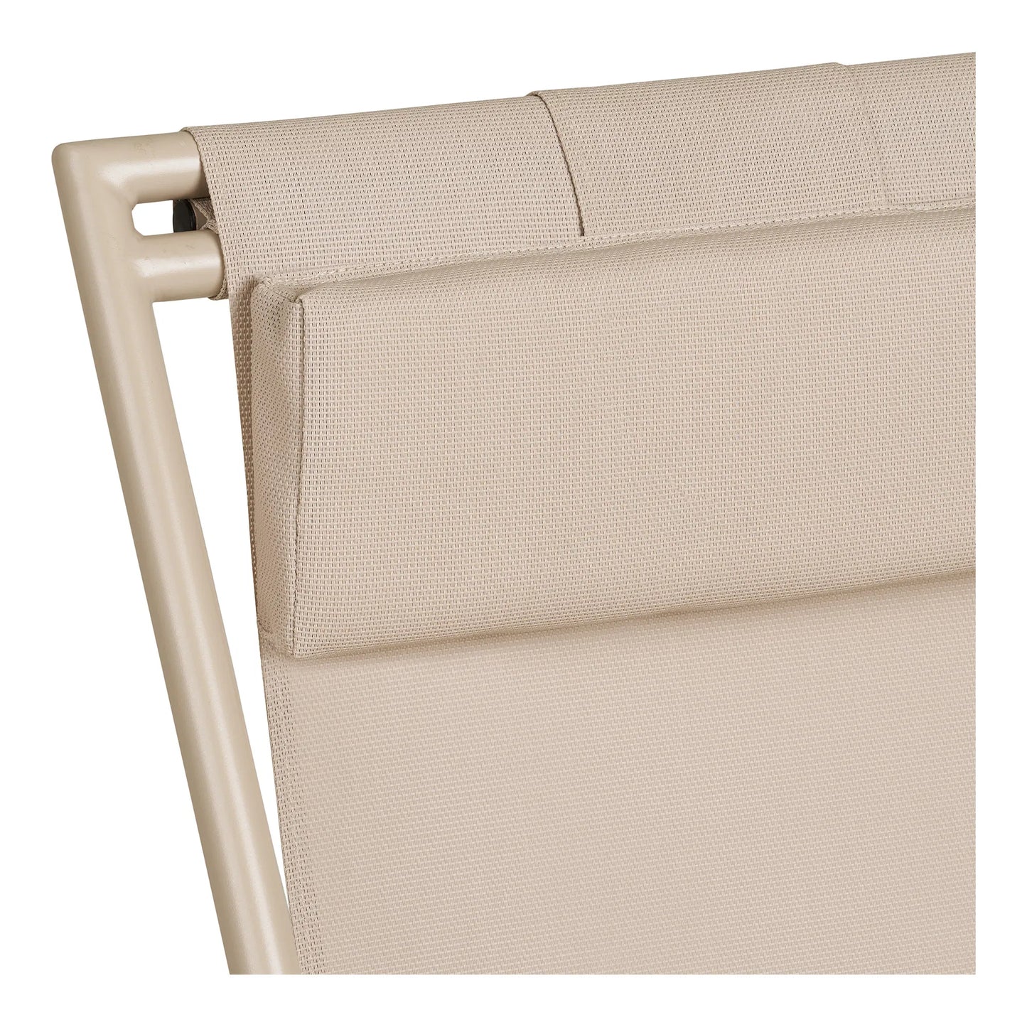 Luxusbetten24 Solento Gartenstuhl klappbar 4‑fach verstellbare Rückenlehne Beige
