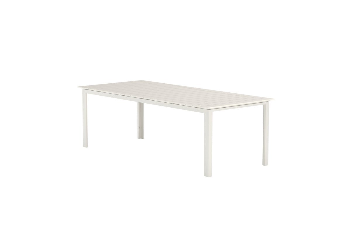 Luxusbetten24 Alvito Gartentisch Polywood Rechteckig Beige Garten Outdoor