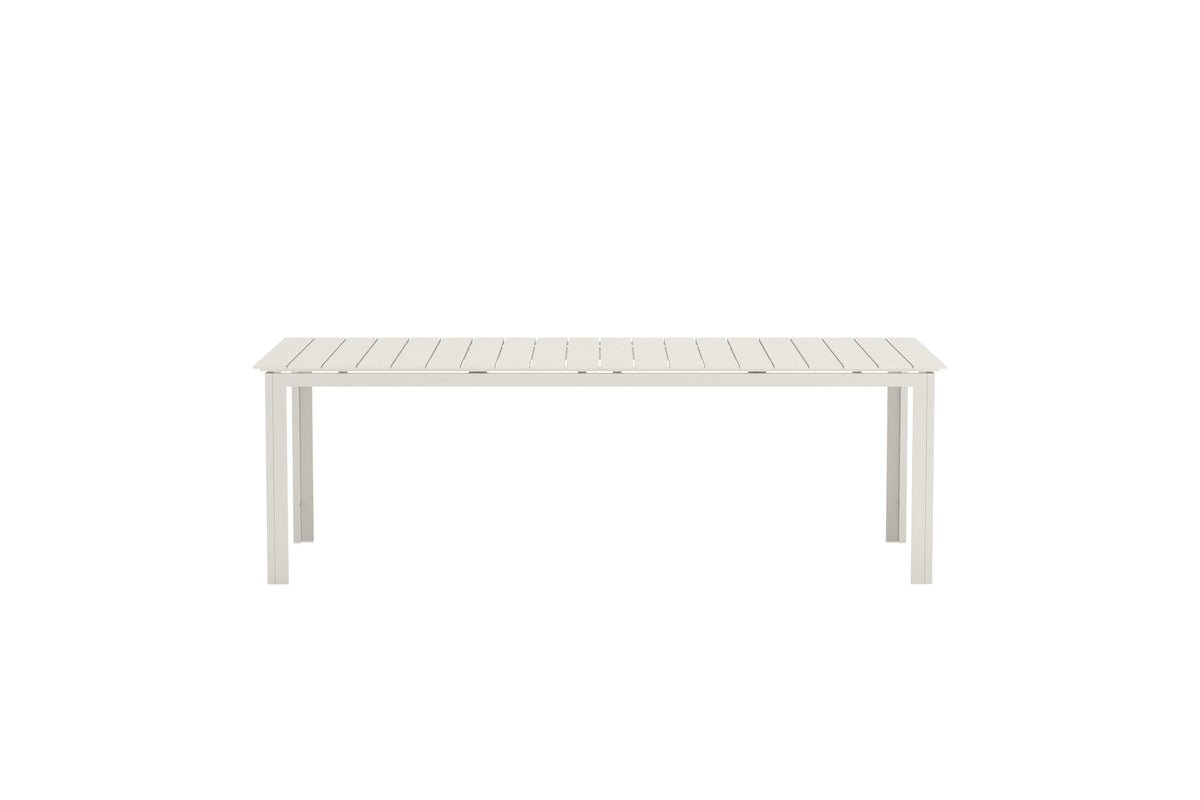 Luxusbetten24 Alvito Gartentisch Polywood Rechteckig Beige Garten Outdoor