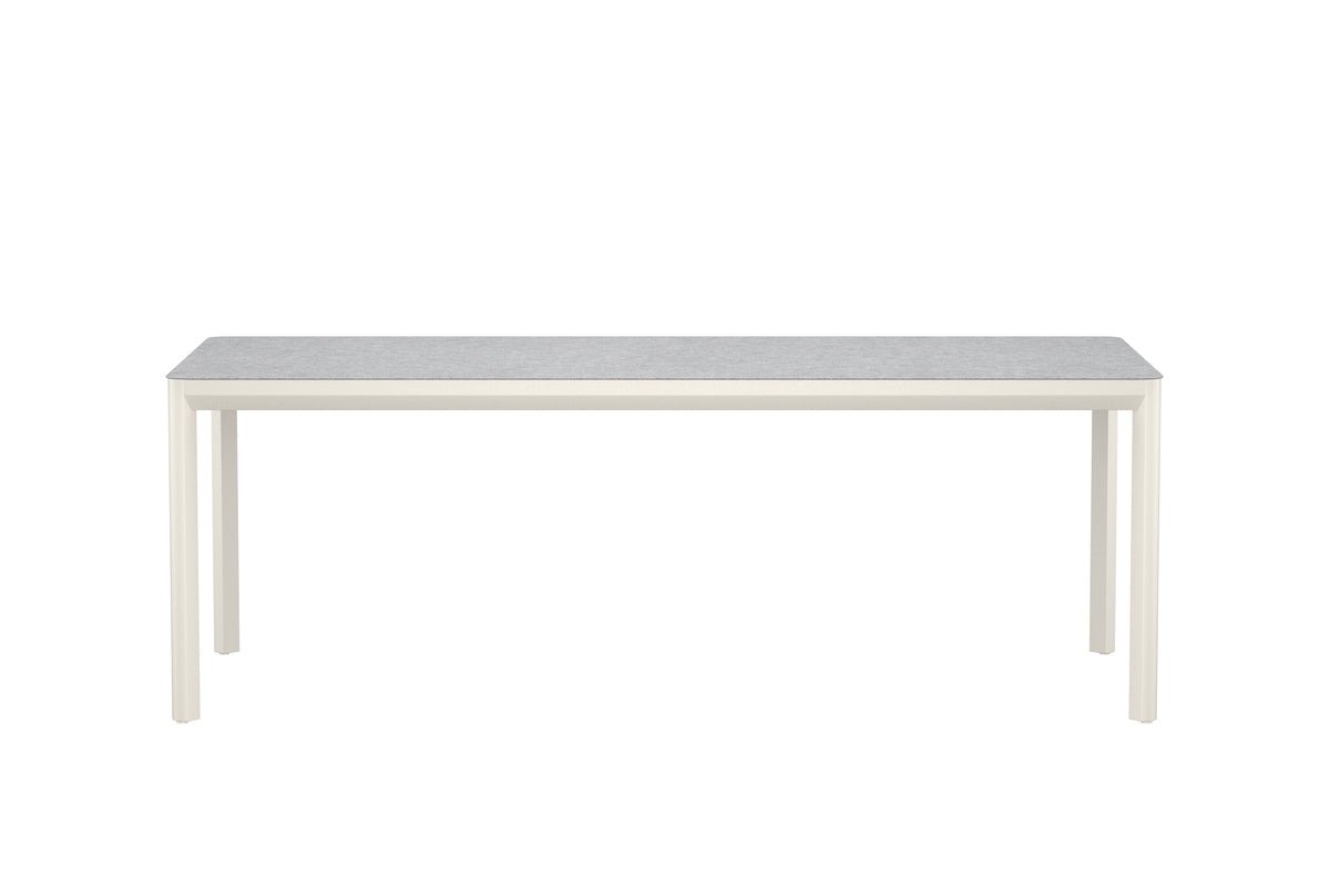 Luxusbetten24 Noreya Gartentisch rechteckig groß mit Keramikglasplatte, Beige