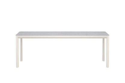 Luxusbetten24 Noreya Gartentisch rechteckig groß mit Keramikglasplatte, Beige