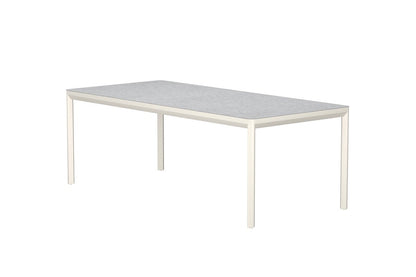 Luxusbetten24 Noreya Gartentisch rechteckig groß mit Keramikglasplatte, Beige