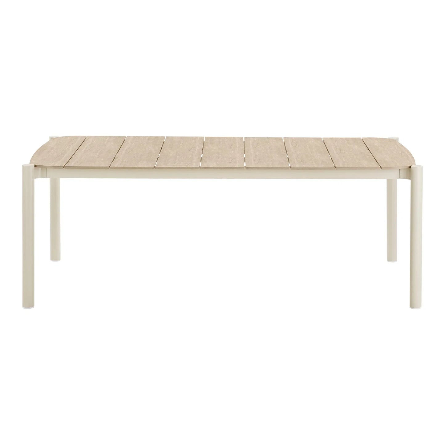 Luxusbetten24 Solvane Gartentisch Rechteckig Outdoor 180cm Robust Sand/Natur