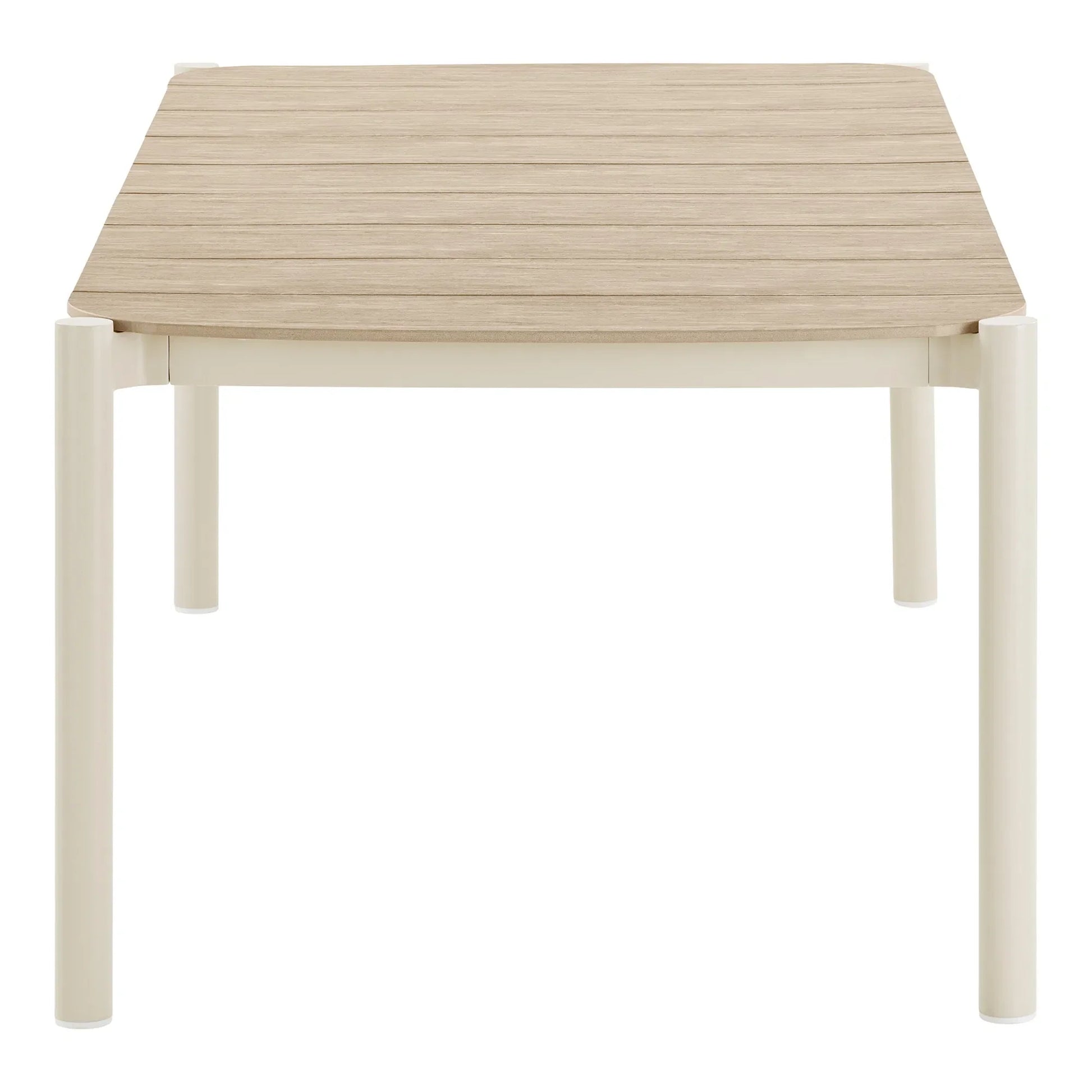 Luxusbetten24 Solvane Gartentisch Rechteckig Outdoor 180cm Robust Sand/Natur