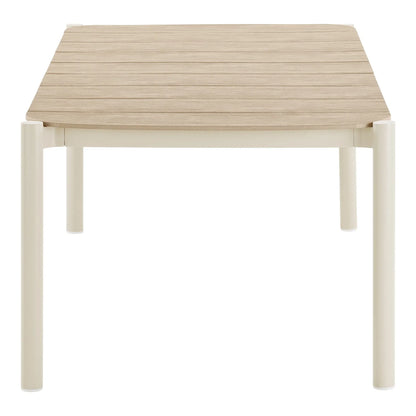 Luxusbetten24 Solvane Gartentisch Rechteckig Outdoor 180cm Robust Sand/Natur