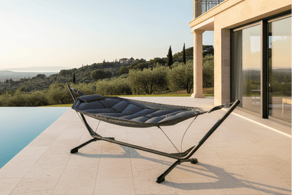 Sylva Hängematte Schwarz für Garten und Terrasse Outdoor