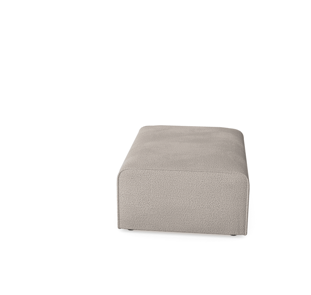 Luxusbetten24 Modulares Sofa Hugg – Beistellhocker mit Abriamo 3 Bezug