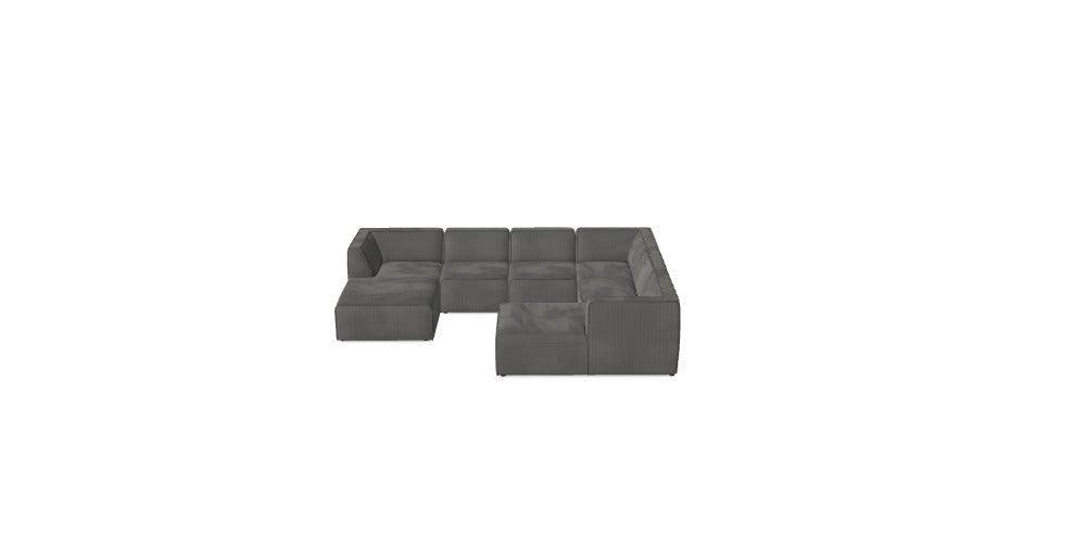 Luxusbetten24 Hugg Sofa Mit 3 Mittelmodulen Wunschkonfiguration M_B1X82LB