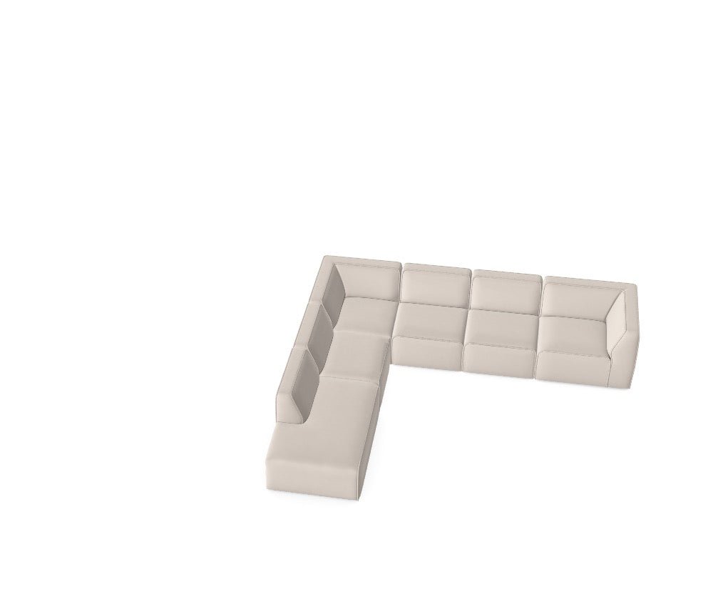 Luxusbetten24 Hugg Modulares Sofa mit Magic Velvet Bezug