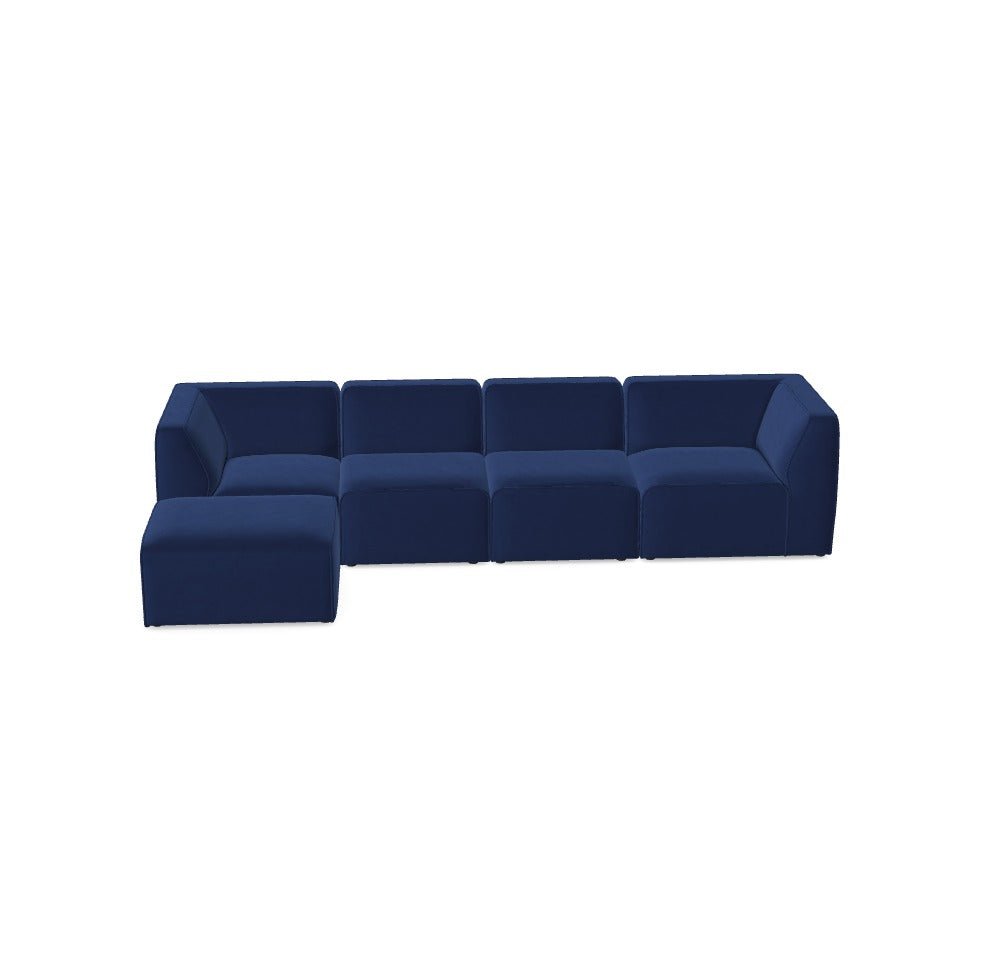 Luxusbetten24 Hugg Modulares Sofa Magic Velvet 2216 Standard