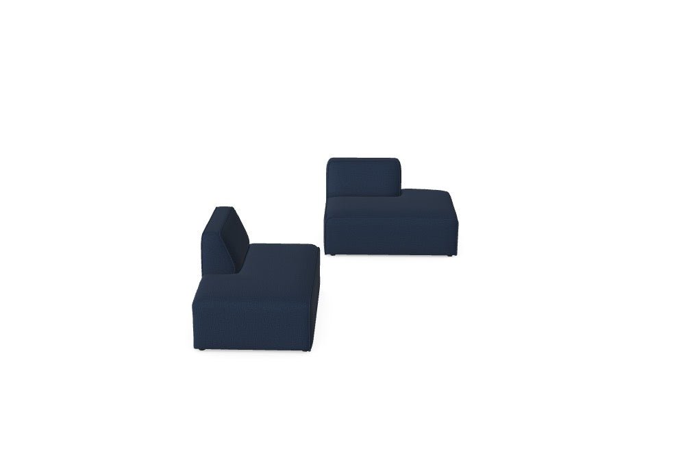 Modulares Sofa Hugg – Neve 77 Endmodule, 2‑teilige Konfiguration