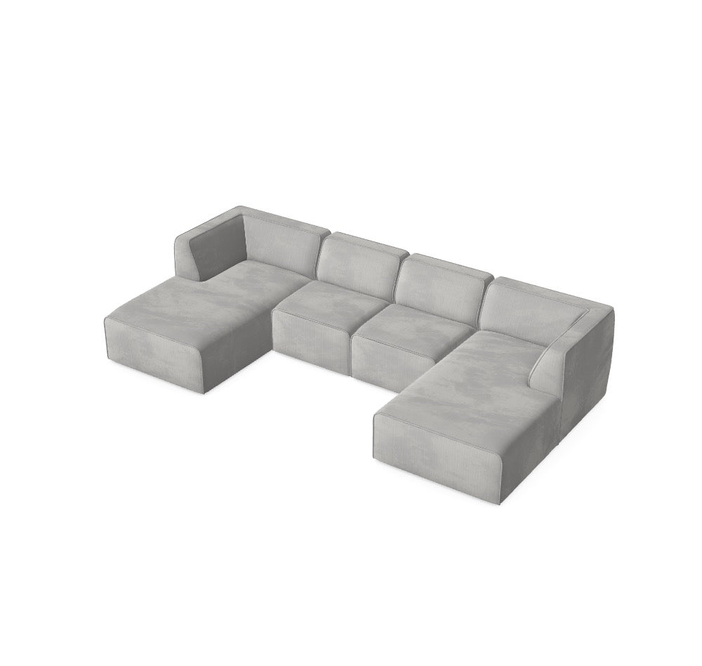 Luxusbetten24 Hugg Modulares Sofa, Anafi 1 Bezug