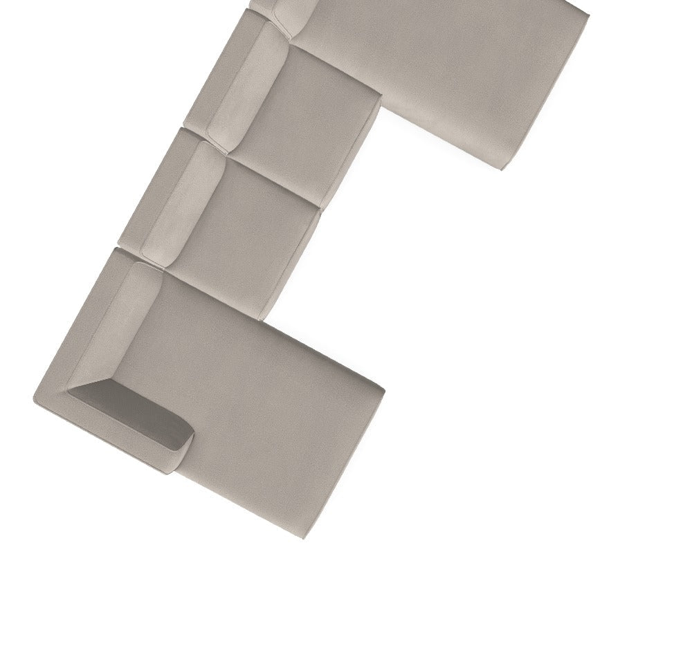 Luxusbetten24 Hugg Modulares Sofa Abriamo 3, 3‑teilige Konfiguration