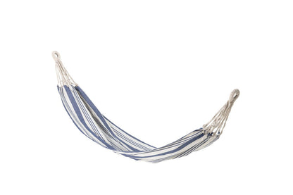 Luxusbetten24 Frieda Hängematte aus Baumwolle, Blau/Weiß für Garten